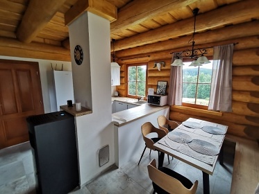 Srub se saunou - Bernov - přehrada Lesík