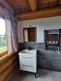 Srub se saunou - Bernov - přehrada Lesík