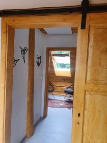 Srub se saunou - p�ehrada Les�k - Kru�n� hory