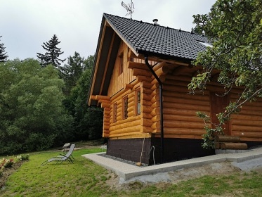 Srub se saunou - p�ehrada Les�k - Kru�n� hory