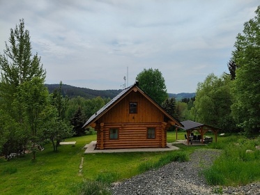 Srub se saunou - Bernov - přehrada Lesík