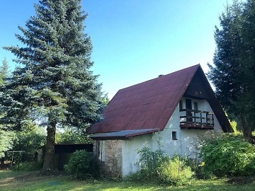 Chata s koupacím sudem - Krušné hory - Merklín