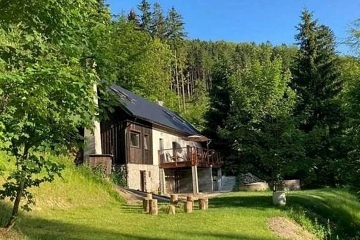 Wellness chata - samota u lesa - přehrada Šance