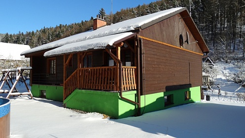 Chata s baznem - Zlat Hory - Dlouh Strn