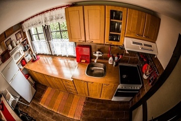 Chata s bazénem u řeky Lužnice - jižní Čechy
