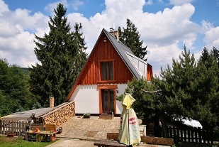 Chata Krušné hory - Domašín - přehrada Přísečnice