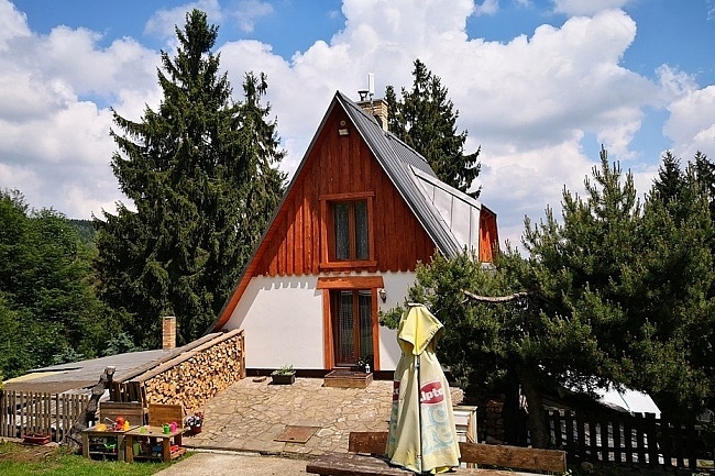 Chata Krušné hory - Domašín - přehrada Přísečnice