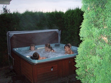 Chata s baz�nem - u p�ehrady na Horn� Be�v�