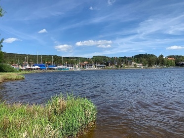 Chata s baz�nem - Lipensk� jezero - ji�n� �echy