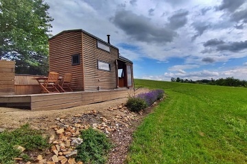 Glamping výhled do krajiny - chata Jizerské hory