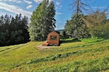 Glamping výhled do krajiny - chata Jizerské hory