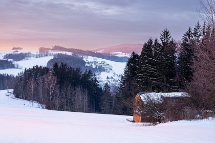 Glamping výhled do krajiny - chata Jizerské hory