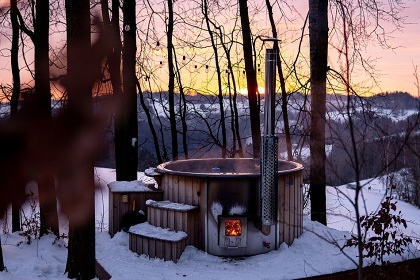 Glamping výhled do krajiny - chata Jizerské hory