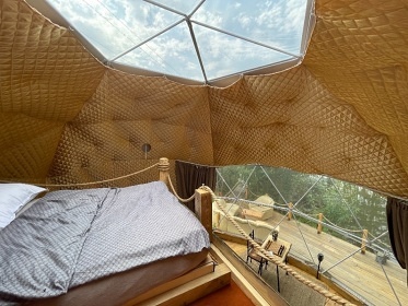 Glamping u rybnka s wellness - Luick hory