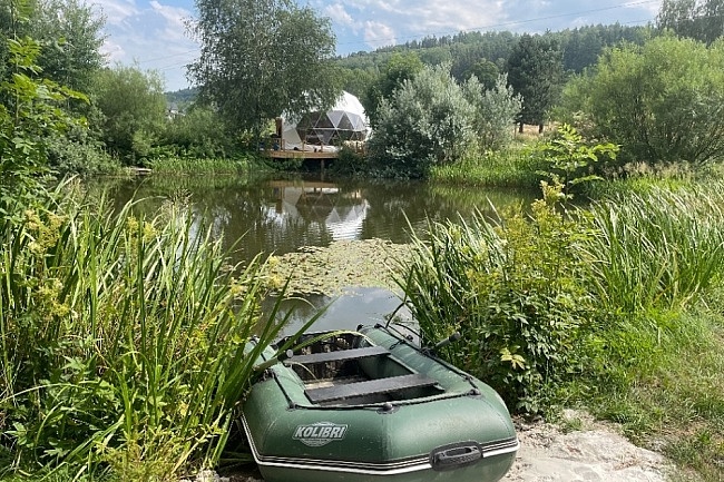 Glamping u rybnka s wellness - Luick hory