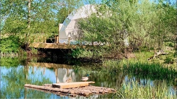 Glamping u rybnka s wellness - Luick hory