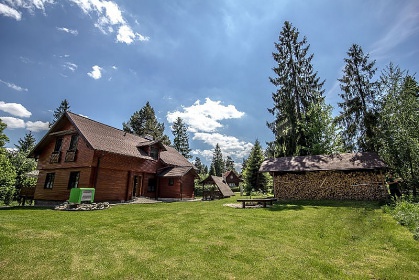 Chata sauna a koupací sud - Slovenský ráj