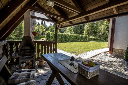 Chata sauna a koupací sud - Slovenský ráj