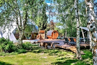 Nový objekt: Glamping Mileč - IGLOO - sauna a koupací sud 3C-109