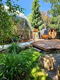 Wellness glamping IGLOO - sauna a koupac� sud