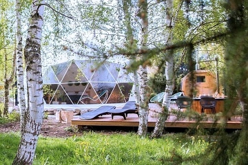 Glamping Mile - IGLOO - sauna a koupac sud