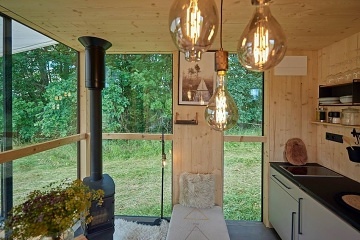Chata Rod se saunou - Glamping Krabčice