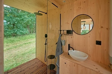 Chata Rod se saunou - Glamping Krabčice