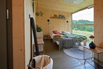 Chata Rod se saunou - Glamping Krabčice