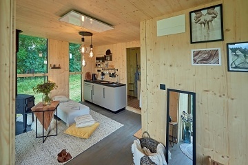 Chata Rod se saunou - Glamping Krabčice
