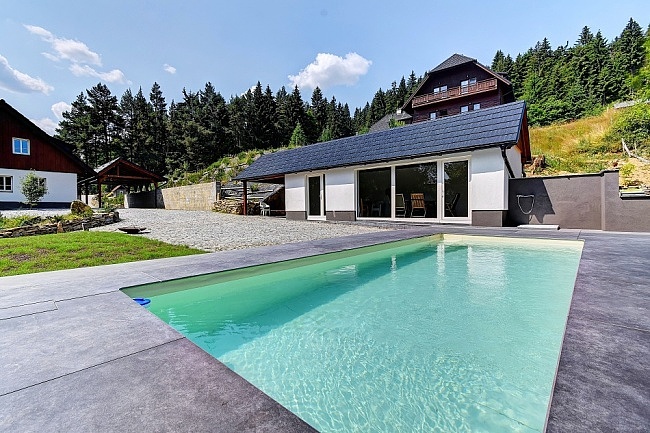 Chalupa Šumava - bazén a sauna - Churáňov