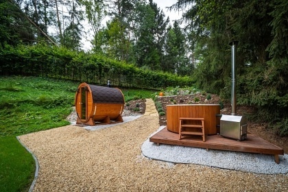 Glamping s wellness - Toulava - p�ehrada Slapy