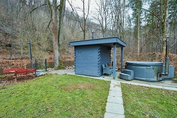 Chata Moravice - koupací sud a sauna - Kaluža