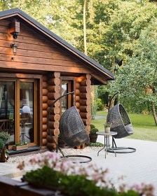 Srub bazén a wellness - Kerský les - park Mirakulum