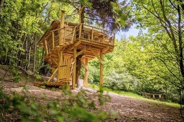 Glamping samota v lese s výhledem na Ještěd