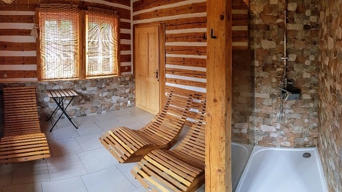 Wellness Chata Rudnk - sauna - vivka - bazn