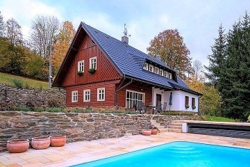 Roubenka s bazénem - Krkonoše a Jizerské hory