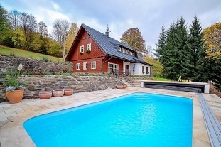 Roubenka s bazénem - Krkonoše a Jizerské hory
