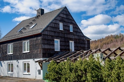 Horská chata Krušné hory - Bouřňák - nádrž Fláje