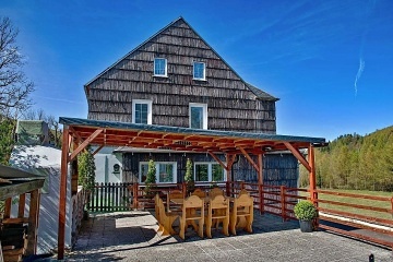 Horská chata Krušné hory - Bouřňák - nádrž Fláje