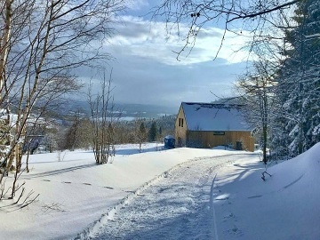 Krunohorsk chata se saunou - samota u lesa