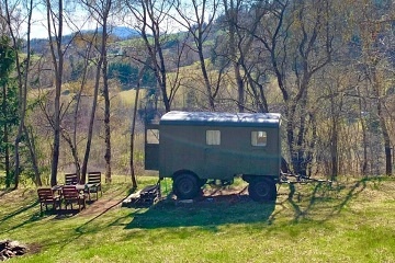 Pošumavská maringotka - Lažiště - Prachatice