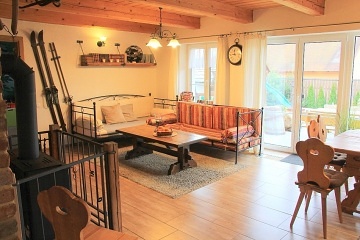 Rodinn� chaty u S�zavy - sauna a koupac� sud