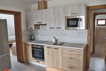 Rodinná chalupa - apartmány - výhled na Lipno