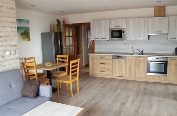 Rodinná chalupa - apartmány - výhled na Lipno