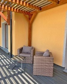 Rodinná chalupa - apartmány - výhled na Lipno