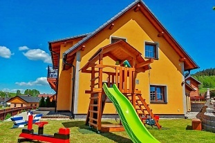 Rodinná chalupa s wellness - výhled na Lipno