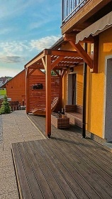 Rodinná chalupa - apartmány - výhled na Lipno