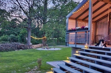 Wellness chata - v�hled do krajiny - Lu�ick� hory