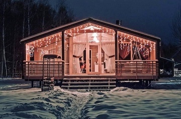 Wellness chata - v�hled do krajiny - Lu�ick� hory