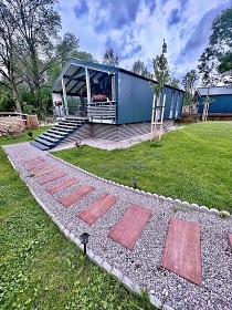 Wellness chata - v�hled do krajiny - Lu�ick� hory